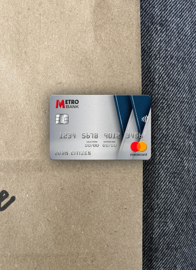 Download United Kingdom Metro Bank mastercard photolook front Photoshop template